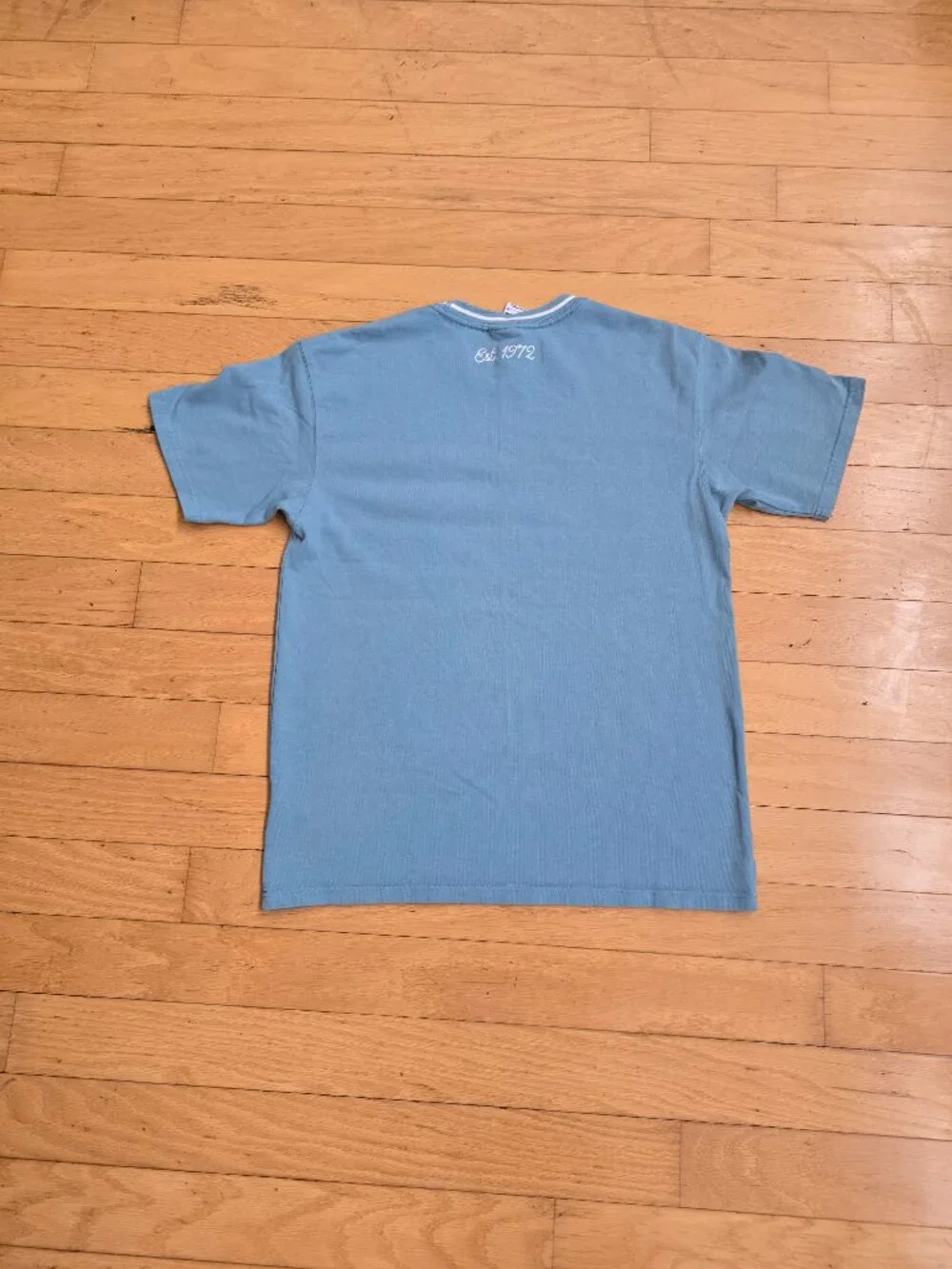 Vintage Y2K | Nike Pastel Blue Sporty Loose Fit Short Sleeve T-shirt | WMS S